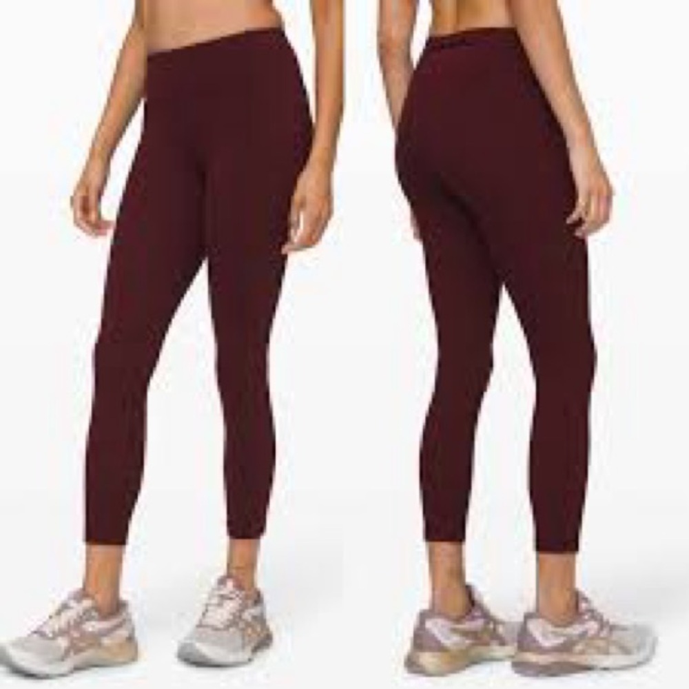 Lululemon Speed Up Mid-Rise Tight, Garnet 25” Leggings